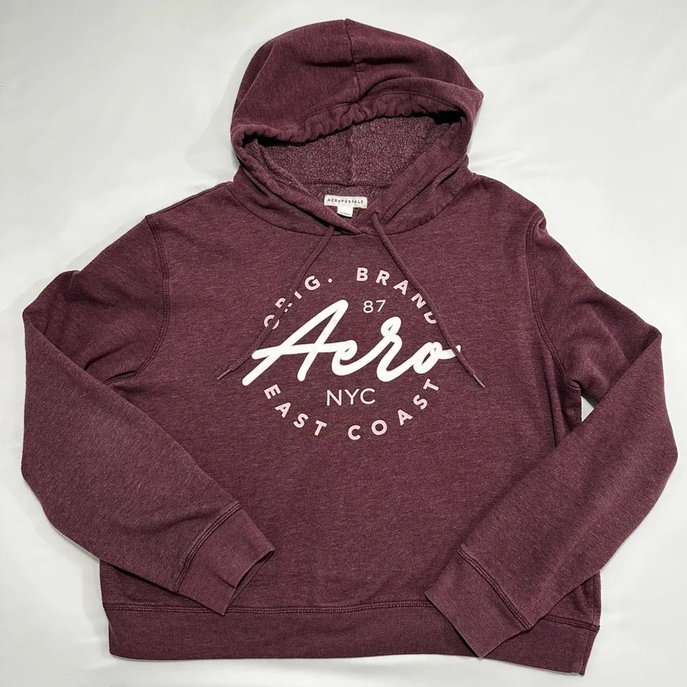 Aéropostale Aero Original Brand EST 1987 NYC Cropped Hoodie Size: Large